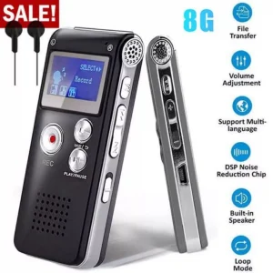 8GB Digital Voice Recorder MP3  Dictaphone