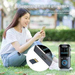 BT 5.4 Audio Transmitter Receiver LED Display TF Card Support